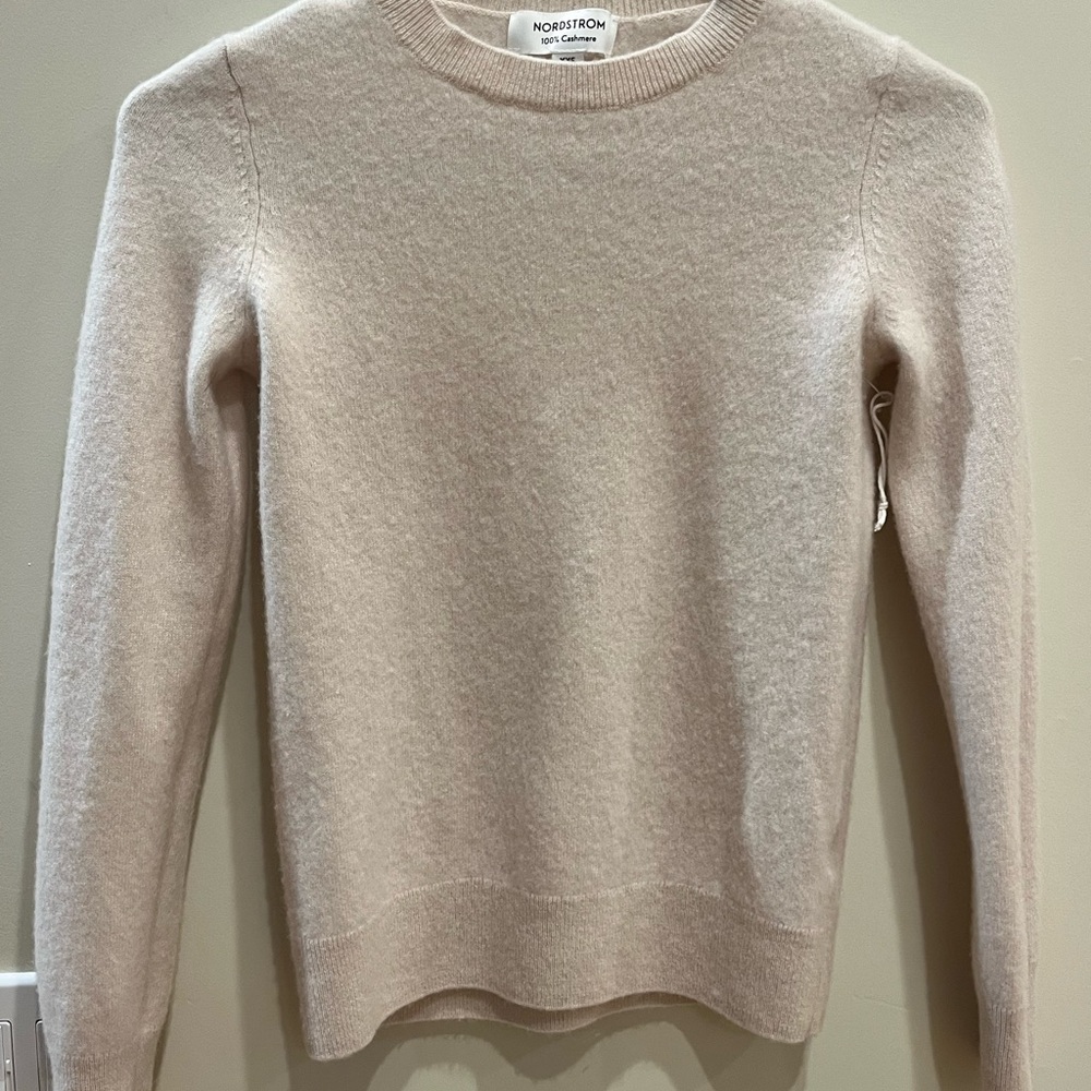 Nordstrom Women's Cream Sweater Women’s Size XXS